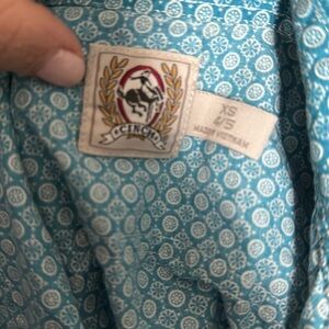 Cinch 4/5 long sleeve pearl snap short